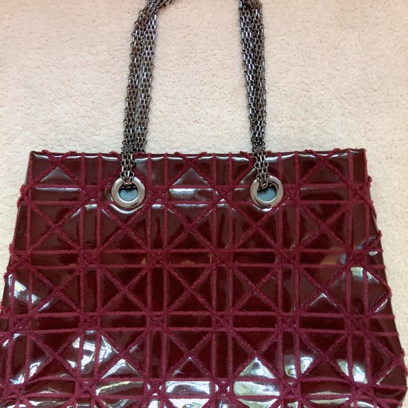 Big Buddha Bag - Maroon Patent Leather - Picture 2 of 7